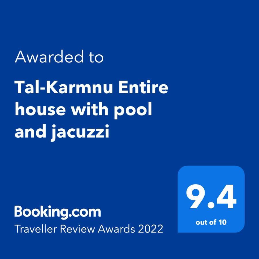 KirkopTal-Karmnu Entire House With Private Heated Pool And Jacuzzi别墅 外观 照片